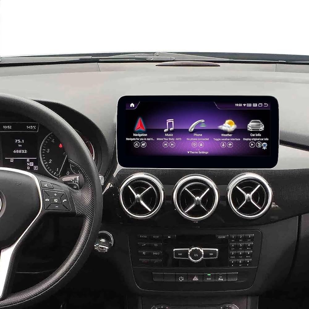 Systemcar67™ Android 13 Stéréo de Voiture 12,5" Écran Tactile de Voiture pour Mercedes Benz A B C Class CLA W176 W246 C117 X117 X156 2013-2015 NTG4.5  5Ntg Prise en Charge de l'écran partagé Carplay sans Fil, 6G128G
