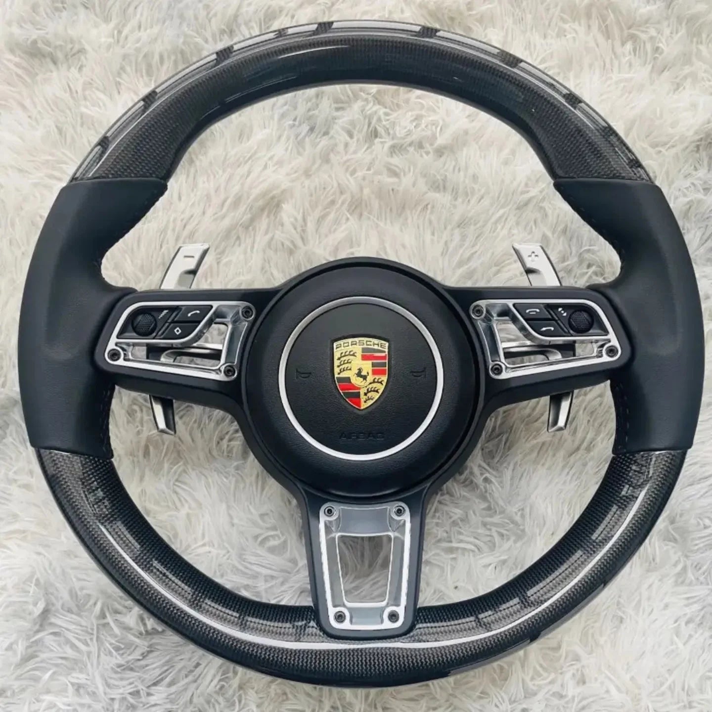 Systemcar67™Volant Carbone Porsche Cayenne Macan Carrera Boxster GT GTS