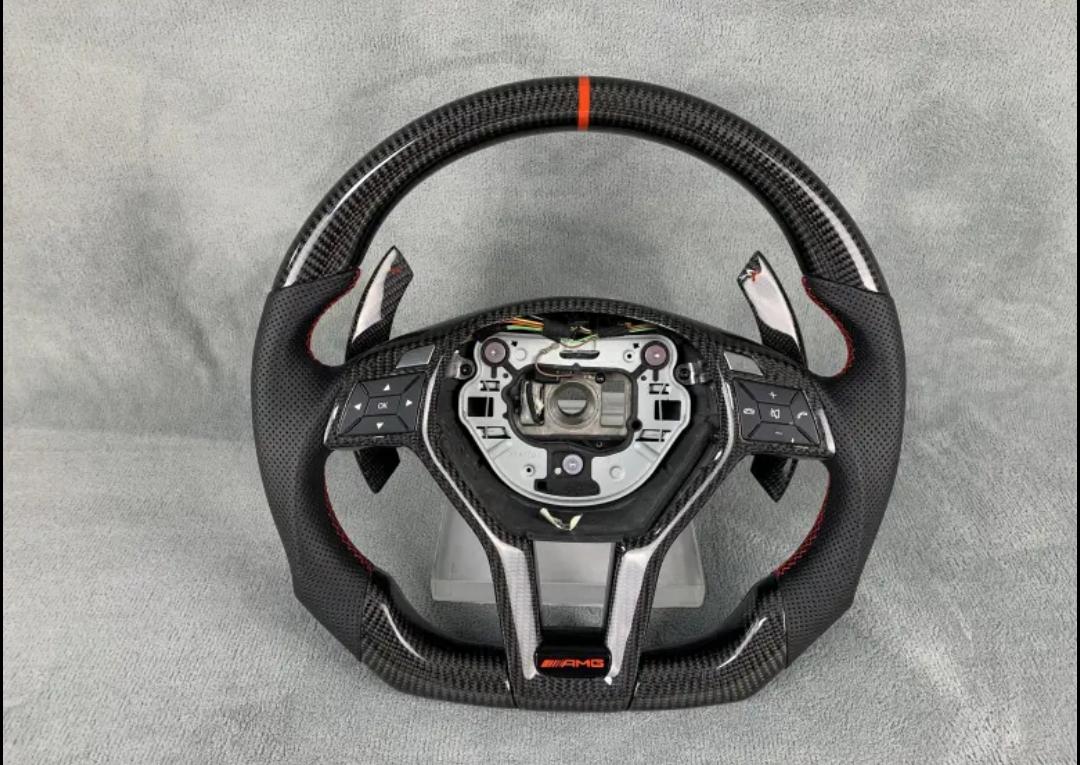 Systemcar67™Volant Mercedes-benz Carbone altantara AMG C63 W 205 W204 Amg A45 W176