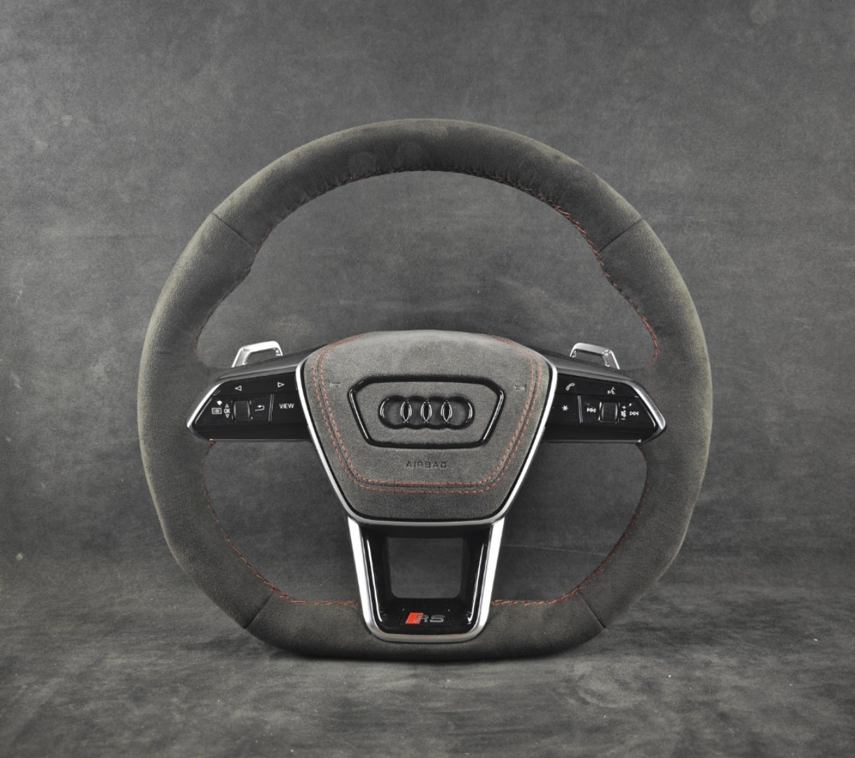 Volant Sport Audi Rs3 Rs4 Rs7 avec palette Alcantara  A4 A5 A6 A7 S3 S4 S5 S6 S7 2013-2022