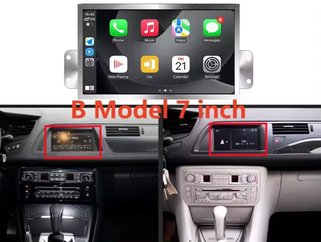 Carplay écran digital Citroën C5 2008-2017 play store Youtube Netflix bluetooth WiFi