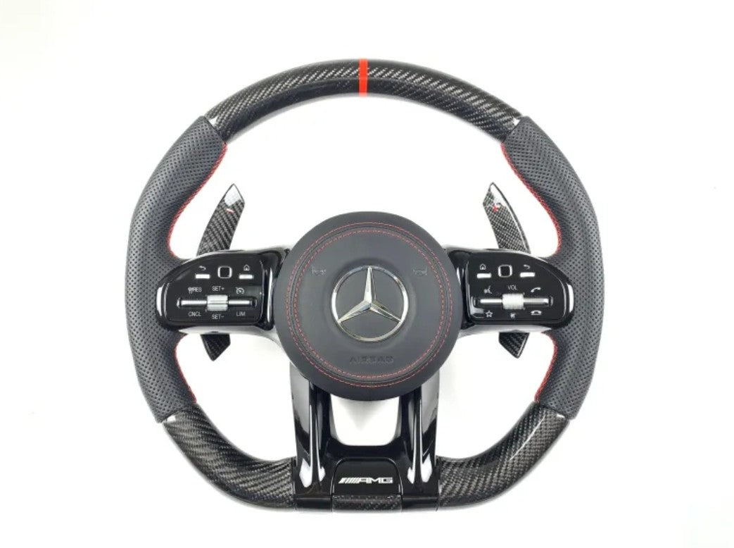 Systemcar67™Volant Mercedes-benz Carbone AMG C63 W 205 Amg A45 W176 GLC W253 GLC ave  W204 Amg A45 W176 GLC W253  Airbag Pallet