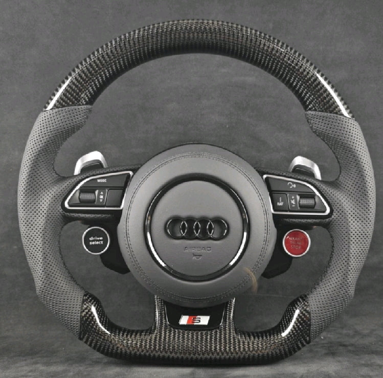 Systemcar67™ Volant Sport Audi Rs4 Rs7 Altancara A3 A4 A5 A6 A7 S3 S4 S5 S6 S7 Q2 Q3 2013-2022 Chauffant