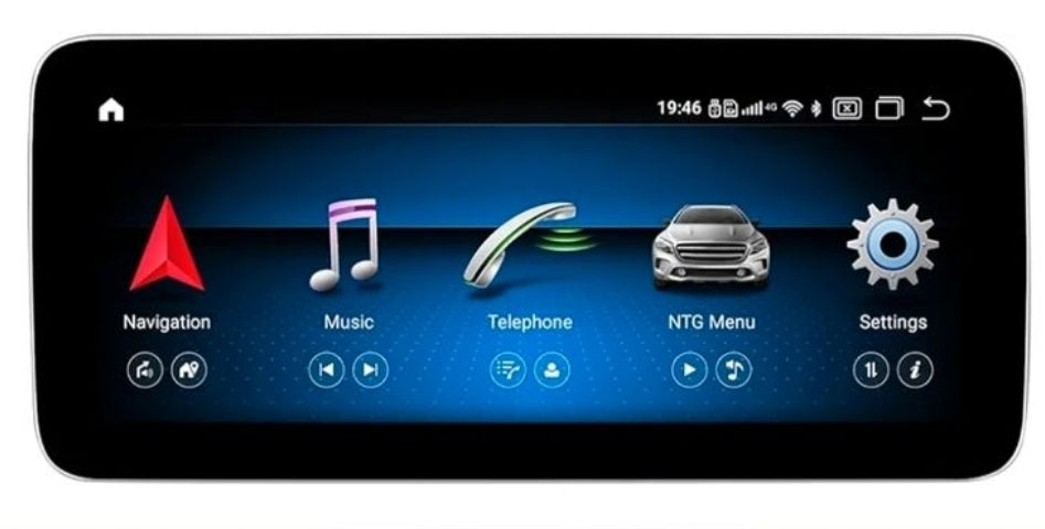 Systemcar67™ Android 13 Stéréo de Voiture 12,5" Écran Tactile de Voiture pour Mercedes Benz A B C Class CLA W176 W246 C117 X117 X156 2013-2015 NTG4.5  5Ntg Prise en Charge de l'écran partagé Carplay sans Fil, 6G128G