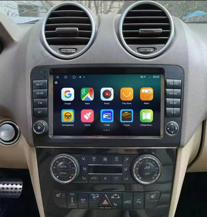 Systemcar67™  Mercedes ML GL W164 2005-2012 | Radio AM FM RDS 9 Pouces Android 13 carplay