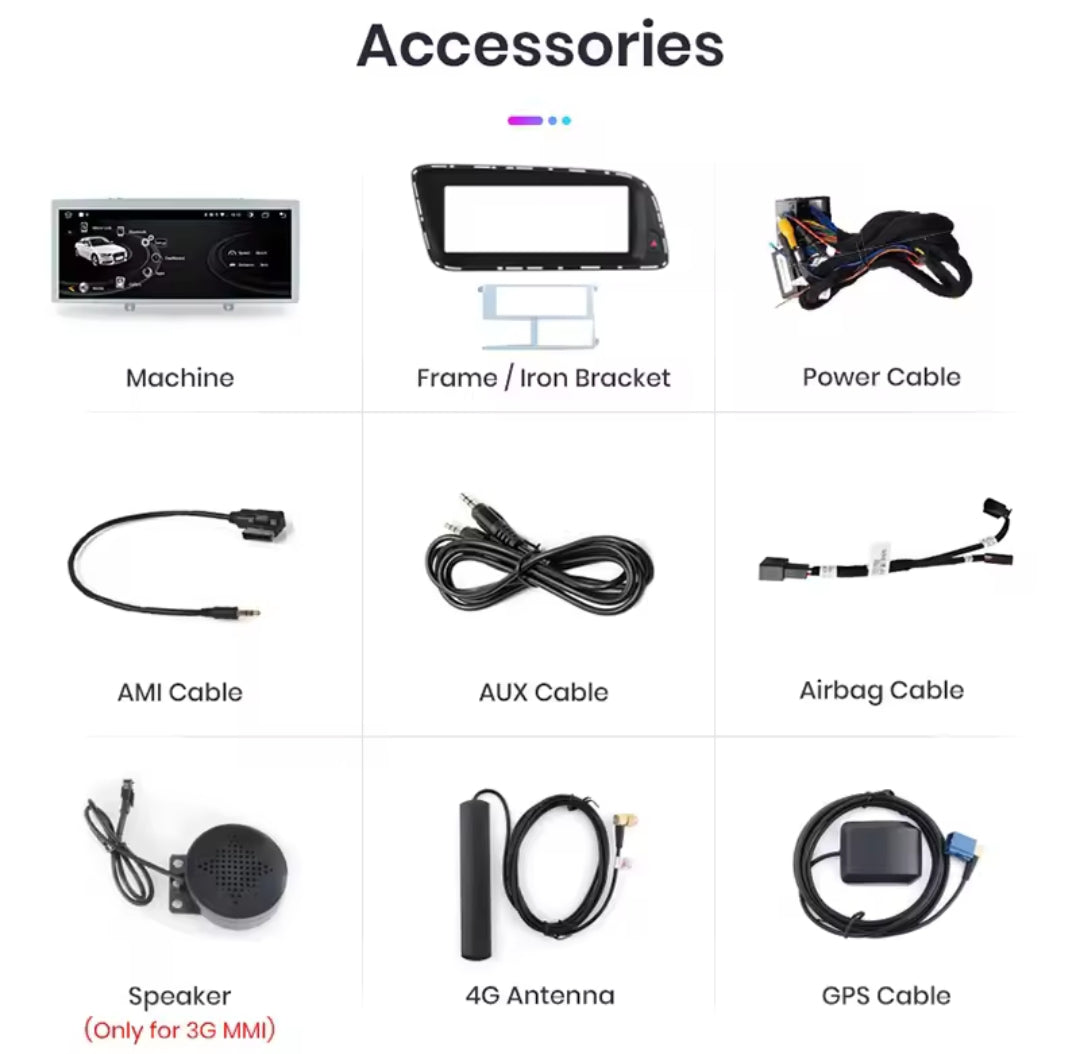 Systemcar67™ Audi Q5 Carplay sans fil Android 13 4G64 2008-2016