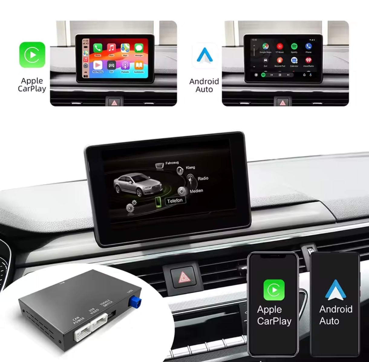 Systemcar67™ Boitier Carplay Audi A6 2010-2016