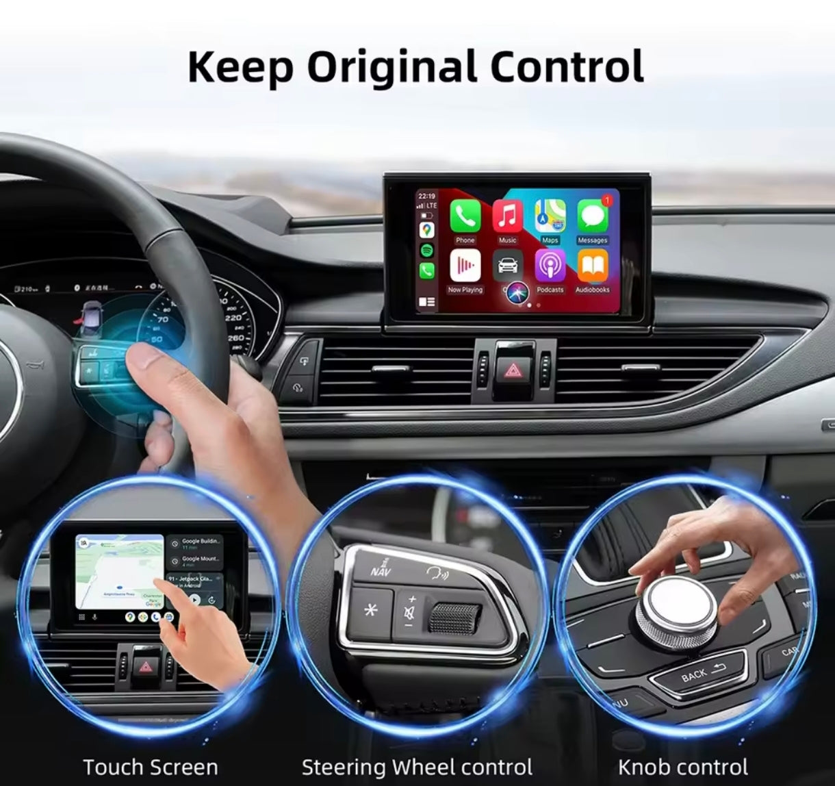 Systemcar67™ Boitier Carplay Audi A6 2010-2016