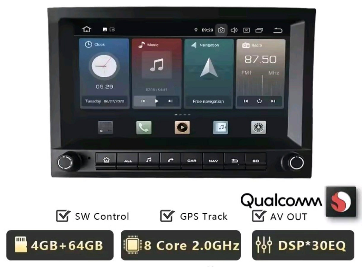Systemcar67™ Carplay Porshe Boxster 991, 997 987 Cayman Carplay sans fil 4G64 Garantie 2 ans