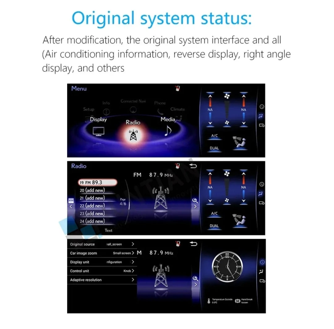 Systemcar67™ Lexus RC IS 200 250 300 350h 2013 - 2019 Android 13 carplay