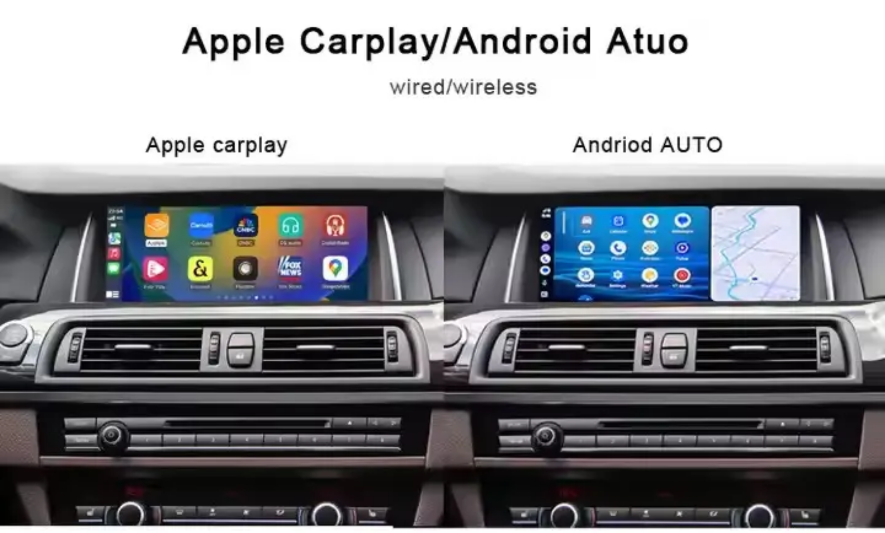 Systemcar67™Carplay BMW F25 F26 2011-2017 Carplay sans fil Android 13
