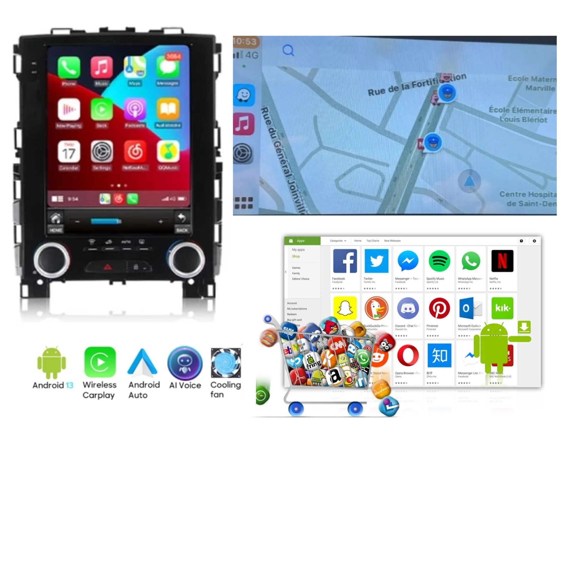 Systemcar67™ Carplay Reunaut Megane 4 Android13
