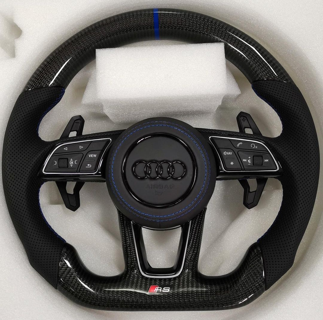 Systemcar67™Volant Sport Audi Rs4 Rs7 avec palette Carbone A3 RS3  A4 A5 A6 A7 Q5 Q7 S3 S4 S5 S6 S7 Rs6 2011-2022