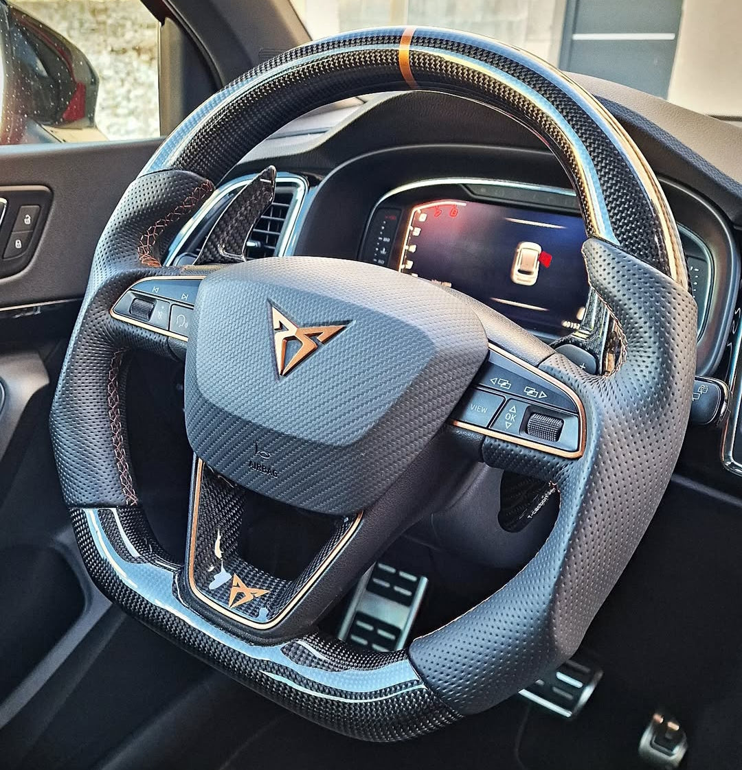 Systemcar67™Volant Cupra Formentor carbone alcantara Cupra Leon Cupra Ateca