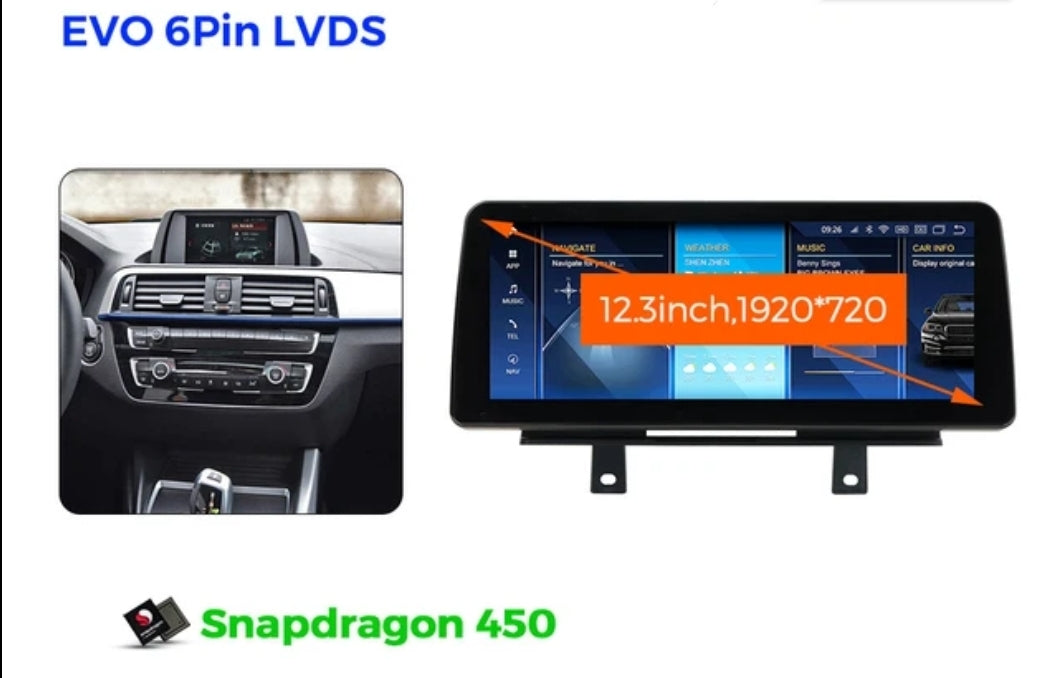 Systemcar67™ Carplay Bmw Serie 1 F20 F21 Evo Nbt Android 13 2014-2020 8G128