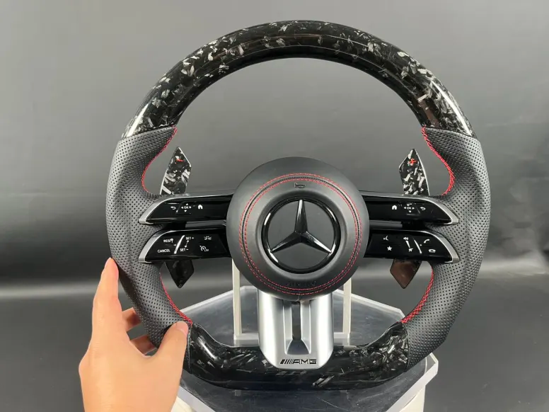 Systemcar67™Volant Mercedes-benz Carbone AMG Mercedes A35, A45, C43, C63, E43, E53, E63, Glc43, Glc63, Gle43, Gls63, Gls63, G63, S63, S65