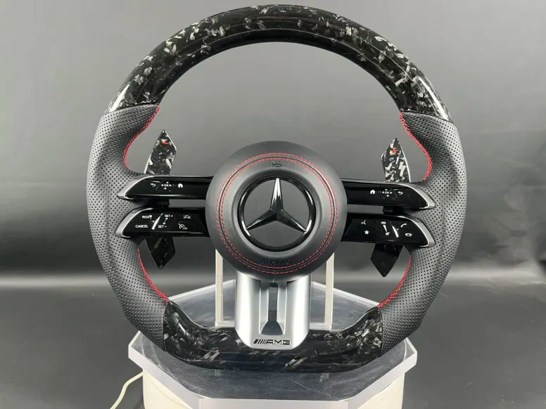 Systemcar67™Volant Mercedes-benz Carbone AMG Mercedes A35, A45, C43, C63, E43, E53, E63, Glc43, Glc63, Gle43, Gls63, Gls63, G63, S63, S65