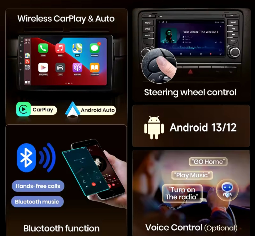 Carplay Fiat Ducato, Citroën Jumper,Peugeot Boxer Android 13 play store,Waze,YouTube, Android 13 Carplay San Fil