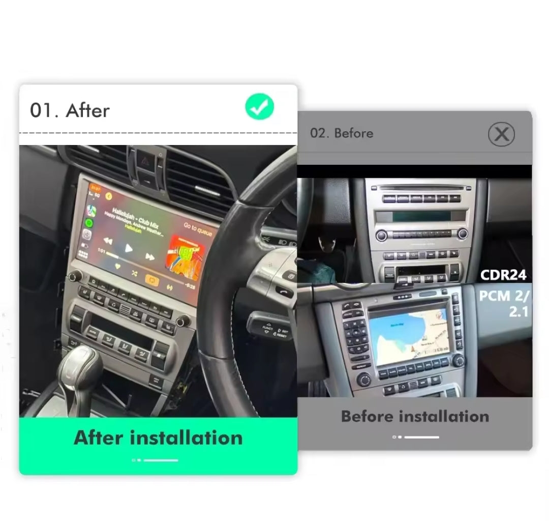 Systemcar67™ Carplay Porshe Boxster 991, 997 987 Cayman Carplay sans fil