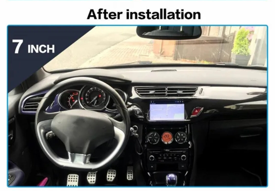 Android 14 Autoradio Multimédia, pour Citroen C3 DS3 2009-2017 9 Pouces 2 Din Écran Tactile Autoradio CarPlay GPS AHD Bluetooth 2G33