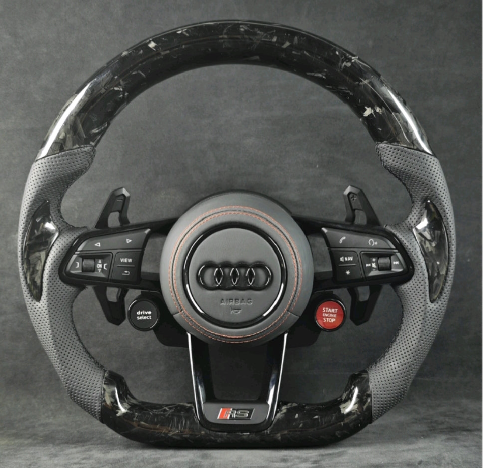 Systemcar67™ Volant Sport Audi Rs3 Rs4 Rs7 A3 A4 A5 A6 A7 S3 S4 S5 S6 S7 Q2 Q3 2013-2022 Chauffant
