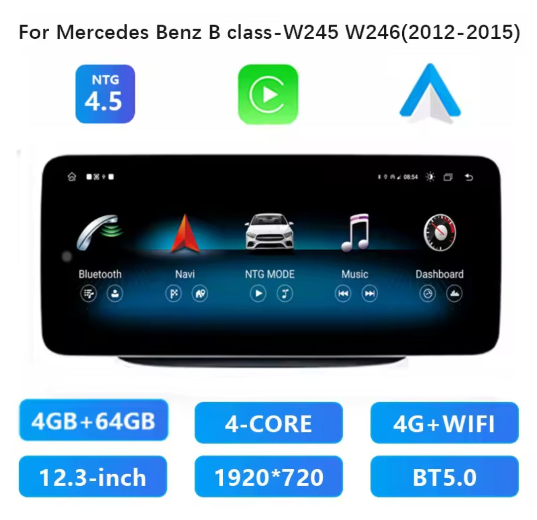 Systemcar67™ Carplay W245 W246 2012-2018 NTG 4.5 Android 13