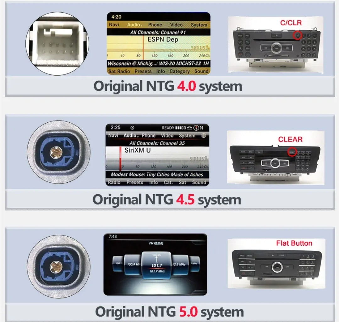 Systemcar67™ Carplay Mercedes classe C W204:2011-2014 4G64