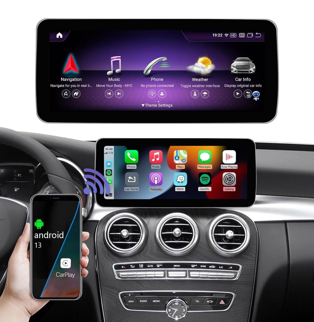 Systemcar67™ Mercedes-Benz W205 C/GLC/ classe 12.5 pouces NTG5 Carplay san fil