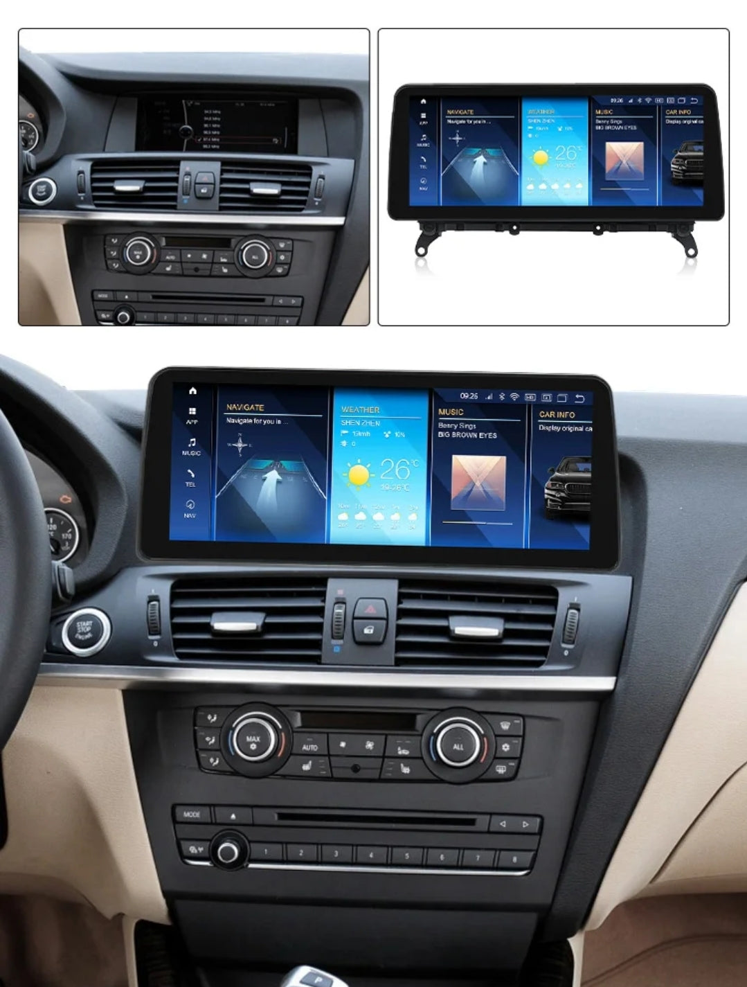Systemcar67™ BMW SERIE X3/X4 F25/F26 de 2010 à 2017 système CIC ou NBT