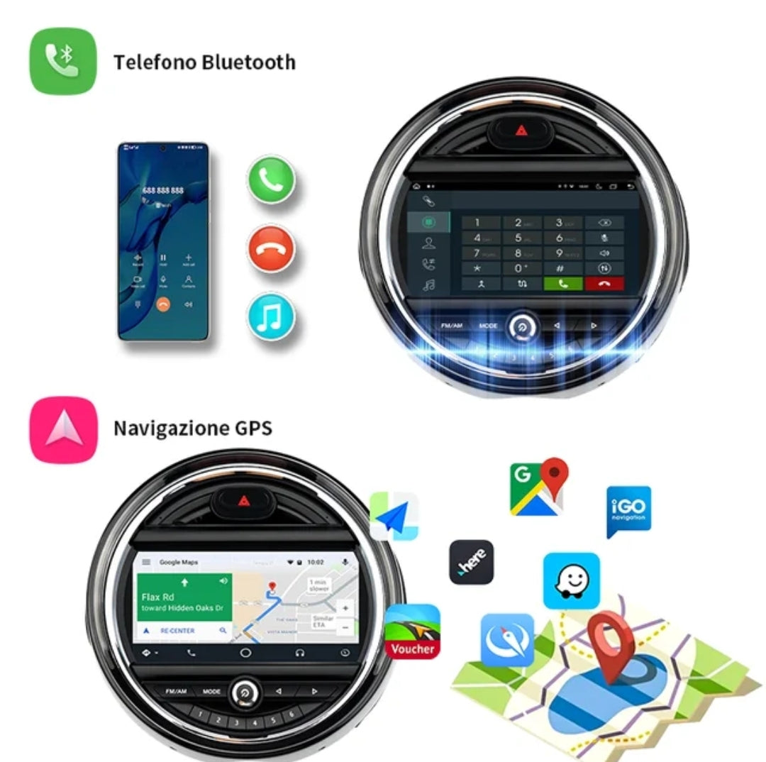 Systemcar67™Carplay Mini Cooper Clubman countryman F55 F56 2015-2017 NTB Android 13
