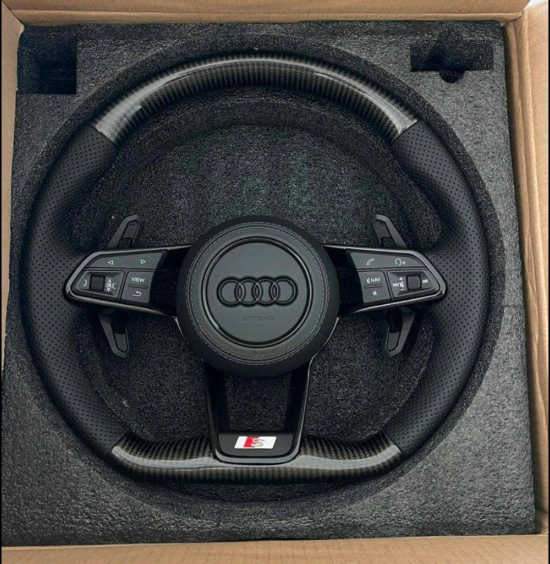 Systemcar67™ Volant Audi RS3 Rs4 Rs7 avec airbag Carbone A3 A4 A5 A6 A7 S3 S4 S5 S6 S7 Rs3 Rs4 Rs6  Q3 2013-2022