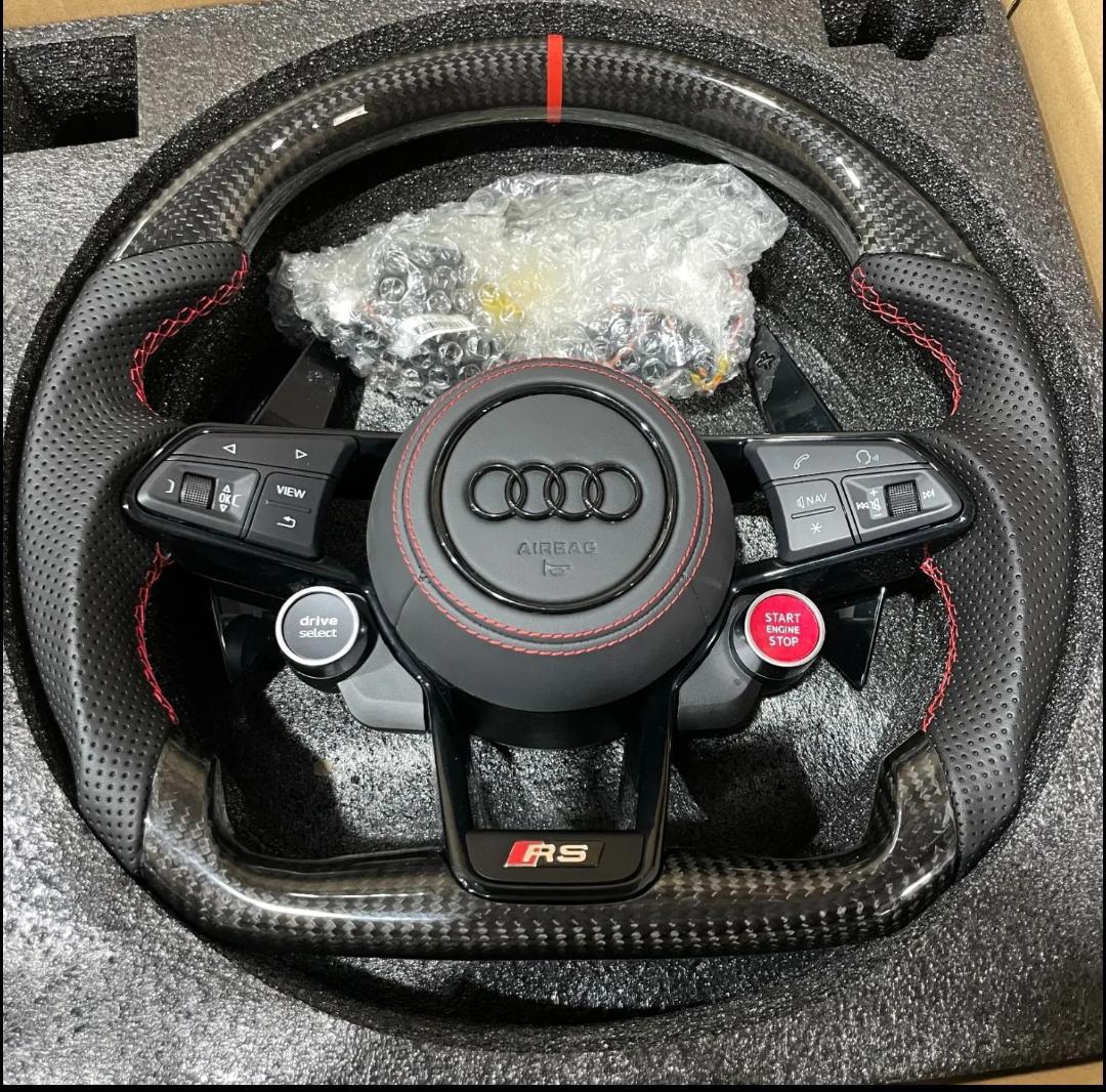 Systemcar67™ Volant Sport Audi Rs3 Rs4 Rs7 avec palette airbag Carbone A1 A3 A4 A5 A6 A7 S3 S4 S5 S6 S7 2011-2022
