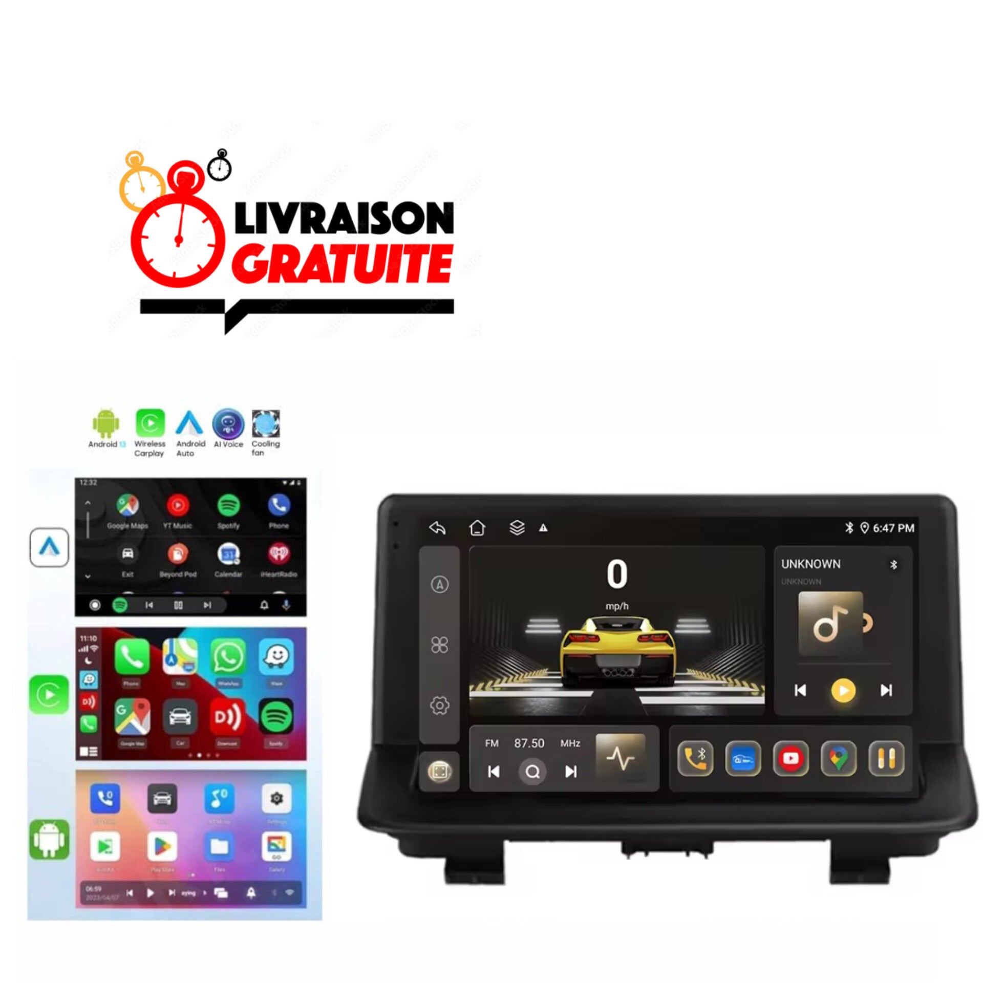 Systemcar67™ Carplay Audi Q3 2013-2019 Android 13