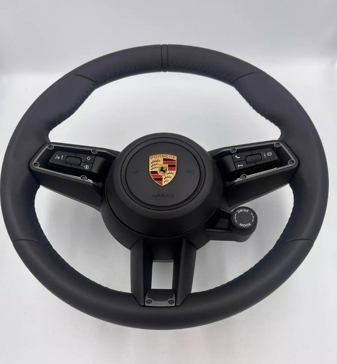 Systemcar67™ Volant Porshe CAYCAN CARRERA GTS Cuir noir