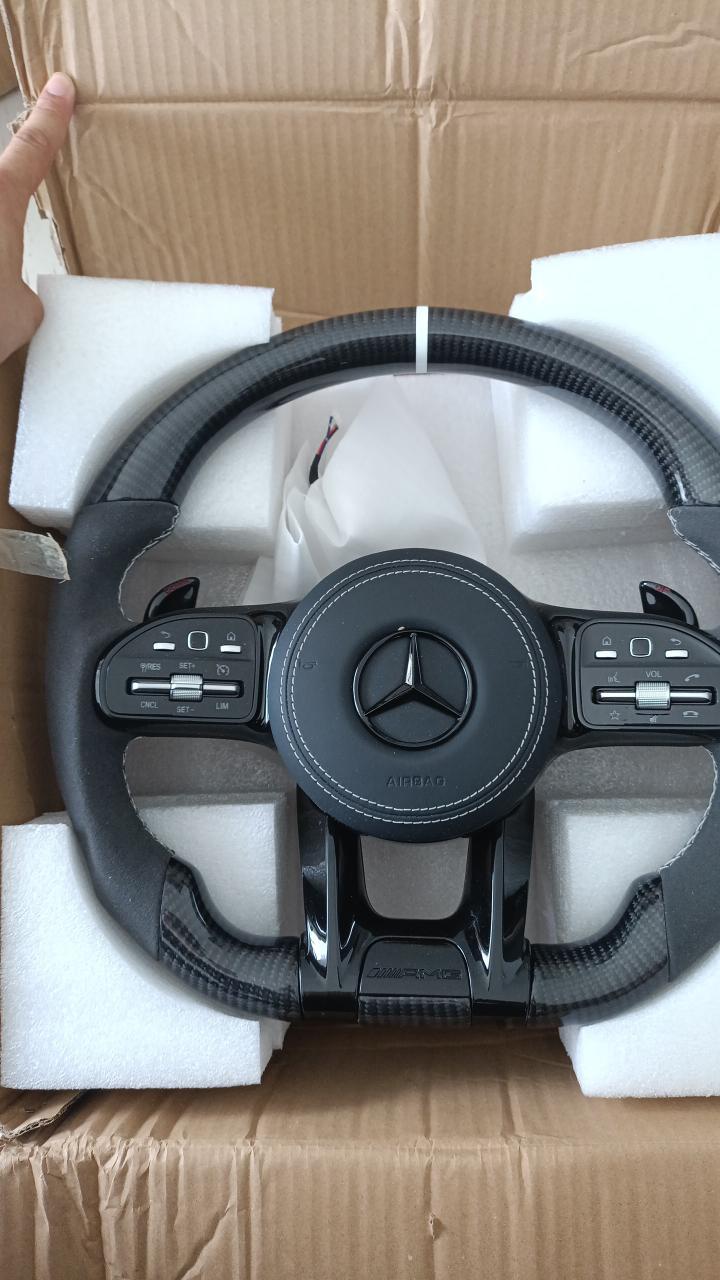 Systemcar67™ Volant Mercedes classe A B C E Carbone airbag inclus sans en palette