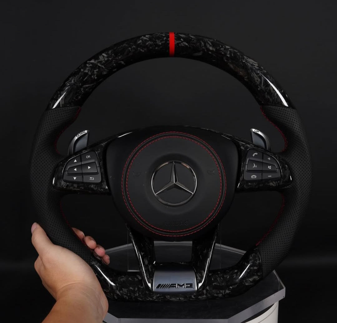 Systemcar67™ Volant Mercedes classe C C63 CLA W176 GLA GLK X156 C117 A45 airbag inclus