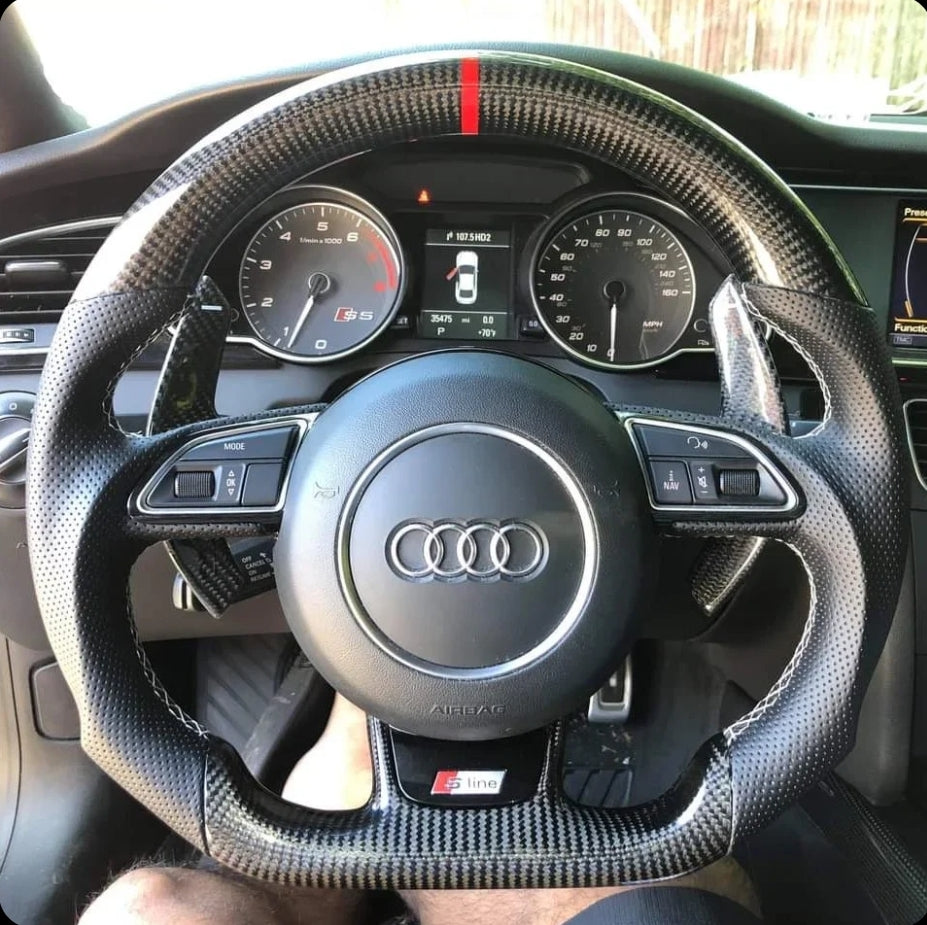 Systemcar67™ Volant Sport Audi Rs4 Rs6 Rs7 A3 A4 A5 A6 A7 S3 Q2 Q3 2014-2021Chauffant