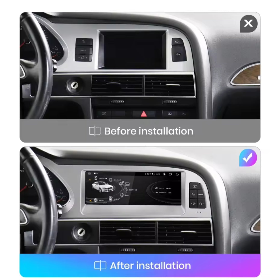 Systemcar67™ Carplay Audi A6 2005-2011 Carplay San Fil Android 13 Play Store